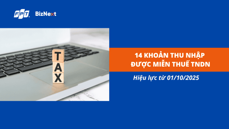 Thu nhập được miễn thuế TNDN