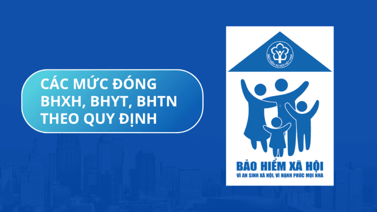 Các mức đóng BHXH, BHYT, BHTN theo quy định